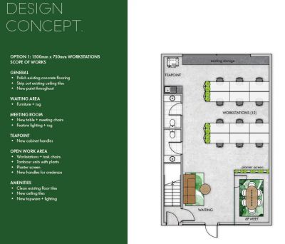 TURN KEY OFFICE WALKING DISTANCE FROM CBD.