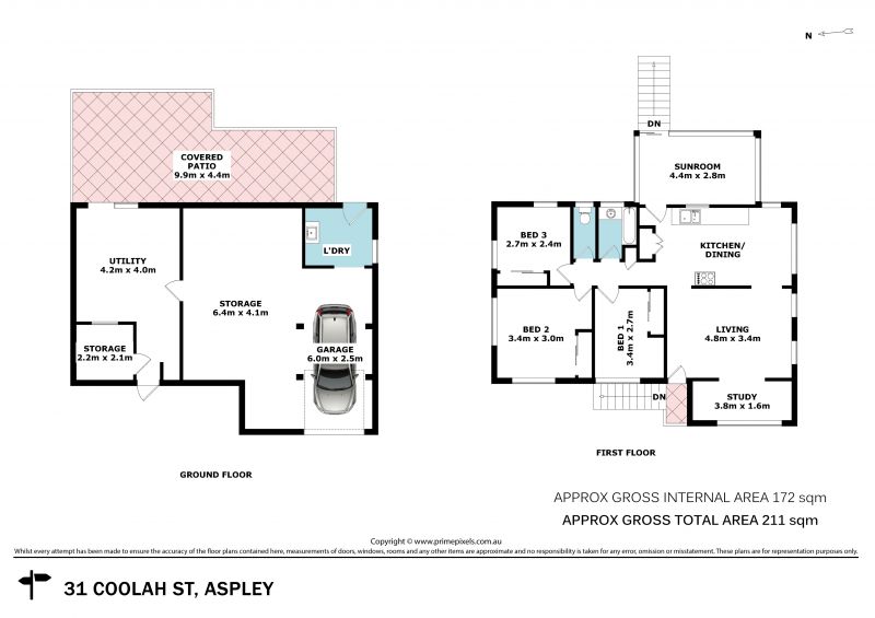 Air-conditioned 3 bedroom Home in walking distance to Chermside and Parks.