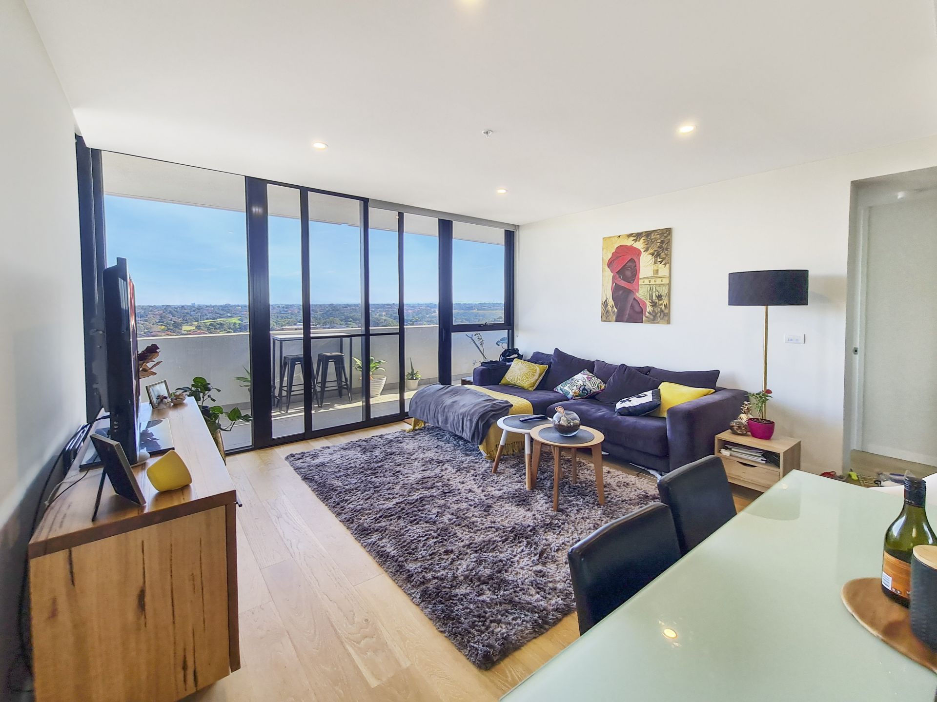 Spacious and light filled living at The Marque