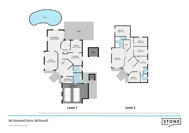 Elegant family living overlooking parkland
