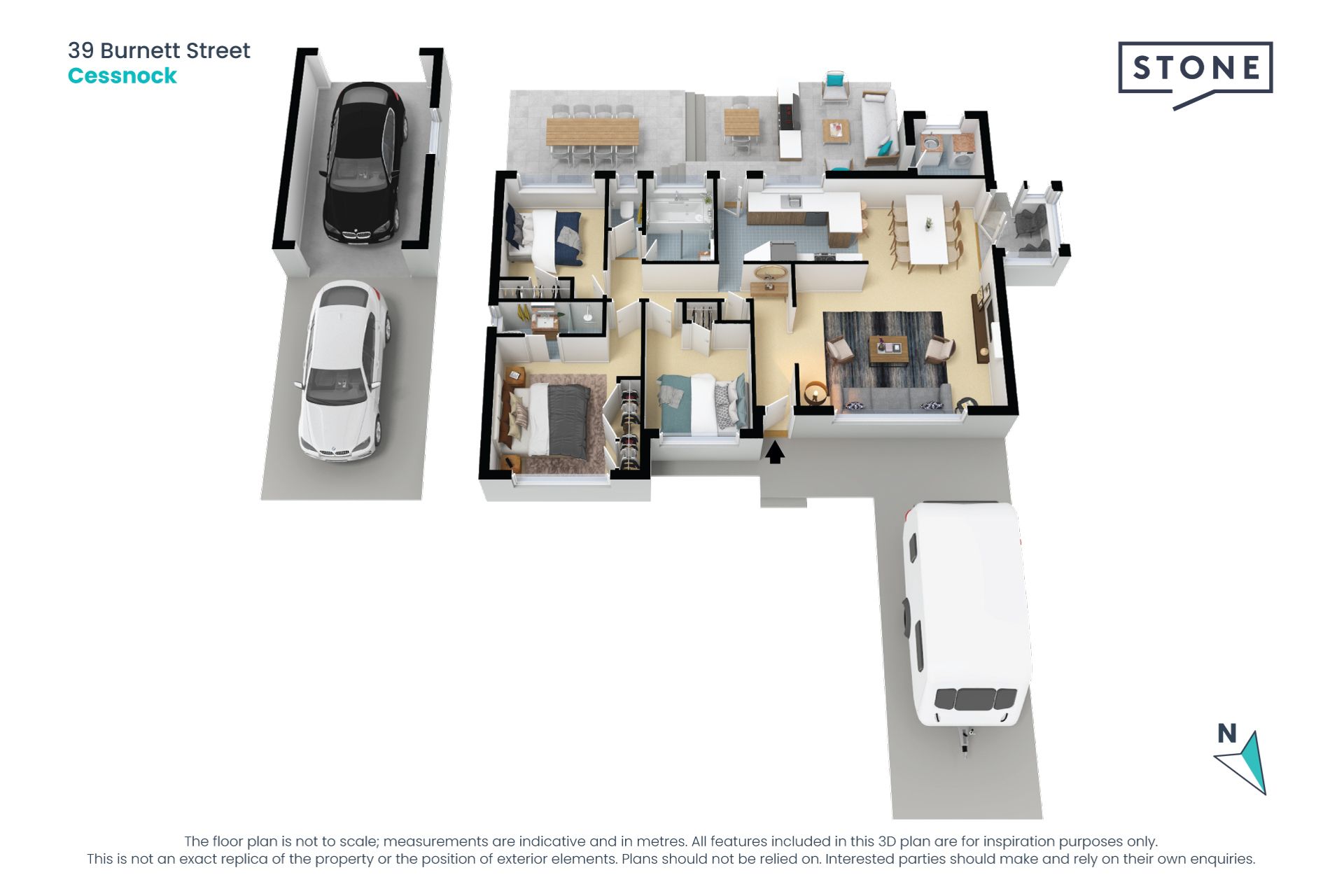 Stylish, modern 3 bedroom family home