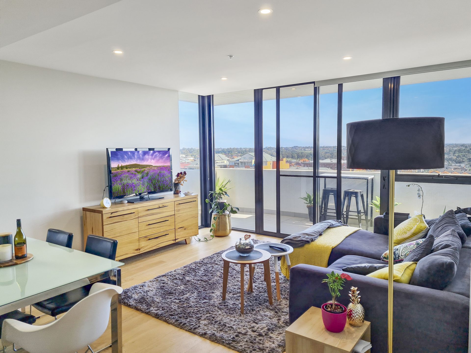 Spacious and light filled living at The Marque