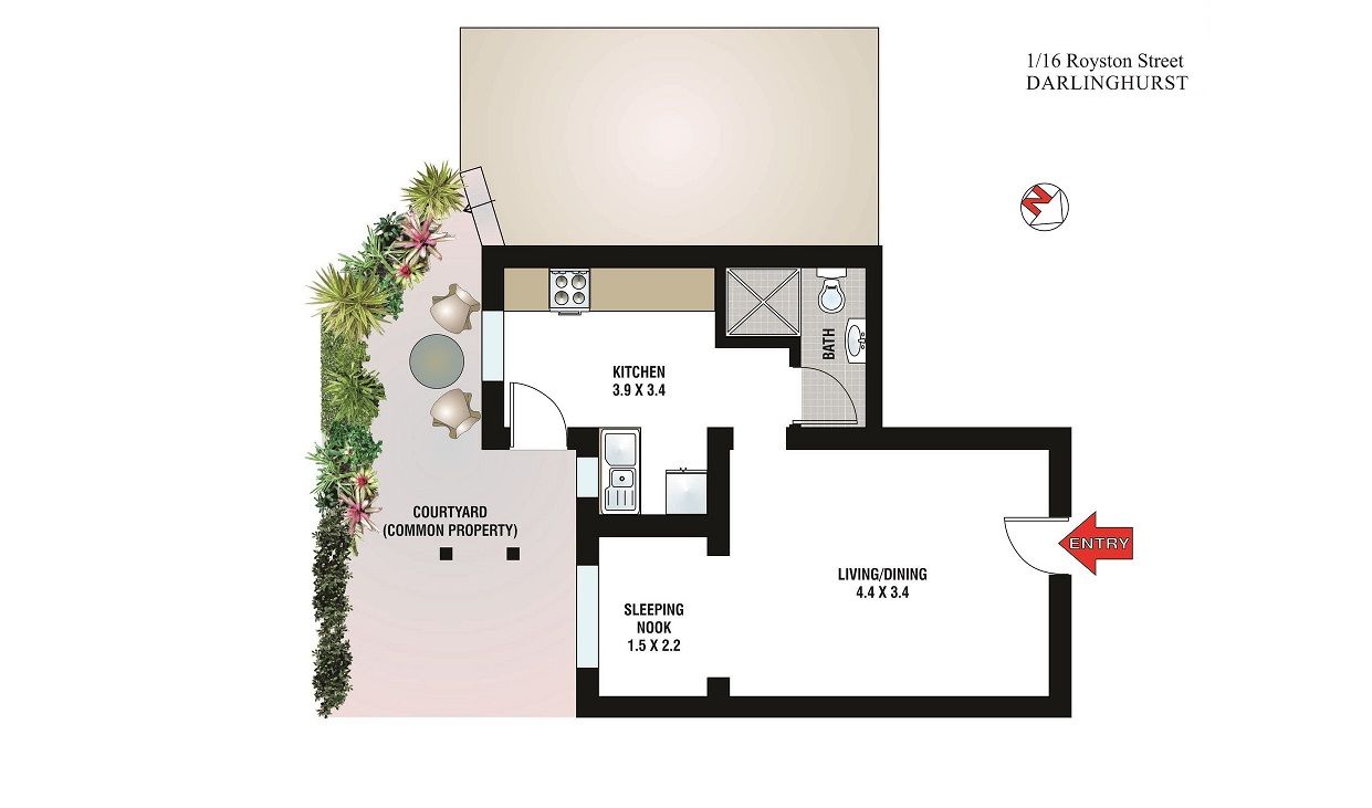 1/16 Royston Street, Darlinghurst