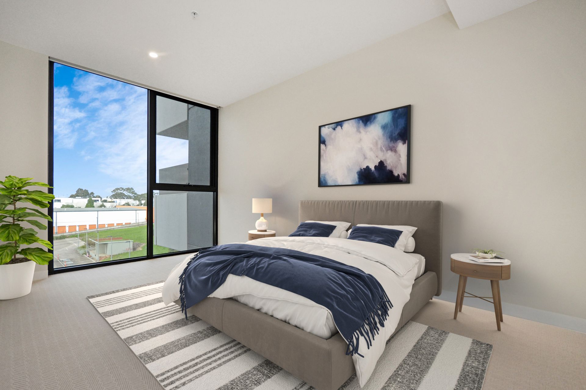 Spacious and light filled living at The Marque