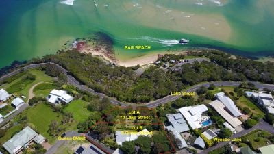 BAR BEACH is across the road