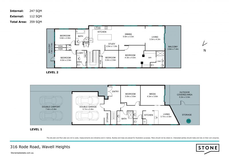 Dual living contemporary residence with city views