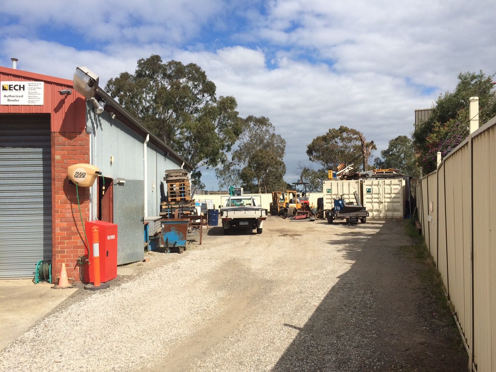 STORAGE YARD WITH FACTORY -  NO GST PAYABLE!