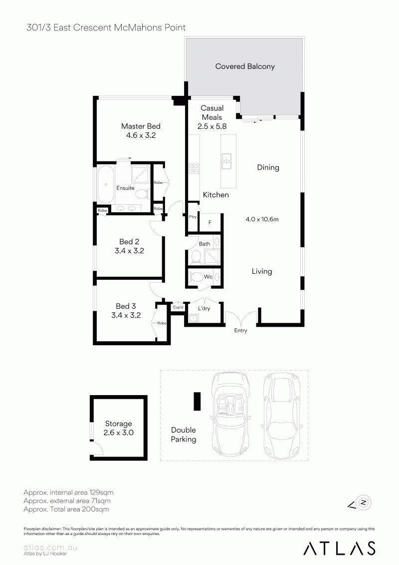 301/3 East Crescent Street Mcmahons Point 2060