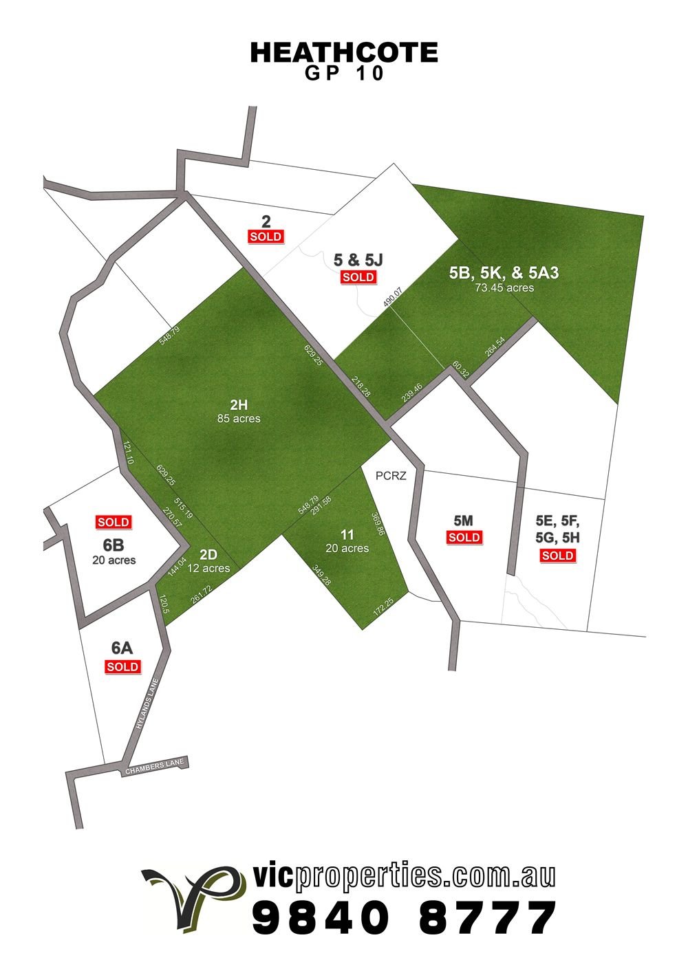 Lot 2D/ Hylands Lane, Heathcote VIC 3523