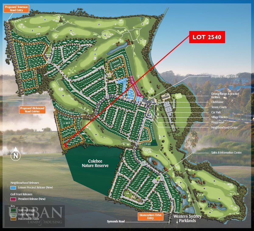 Colebee Lot 2540 Proposed Road | Stonecutters Ridge